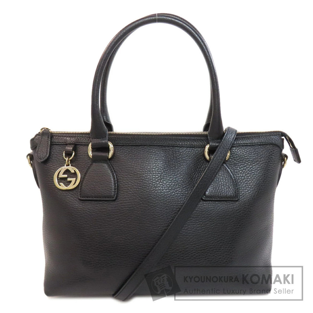 Gucci Interlocking GG Charm Handbag Leather